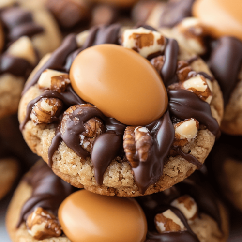 gluten-free turtle cookies