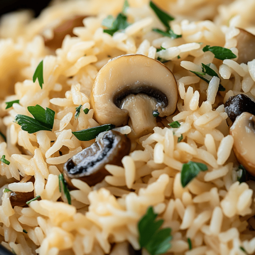 mushroom rice recipe