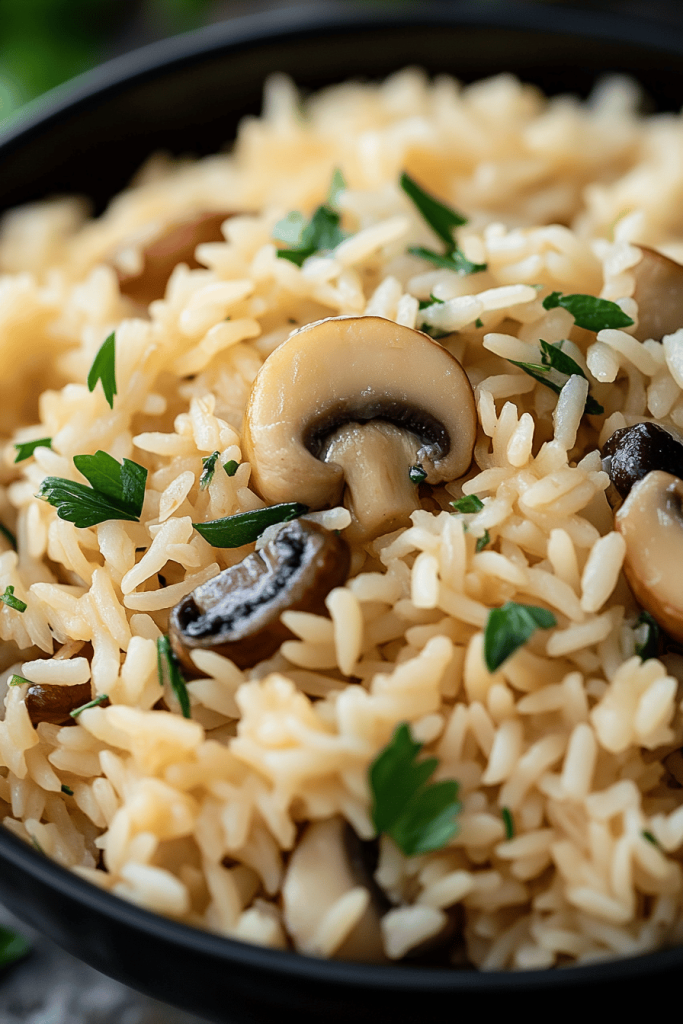 mushroom rice recipe