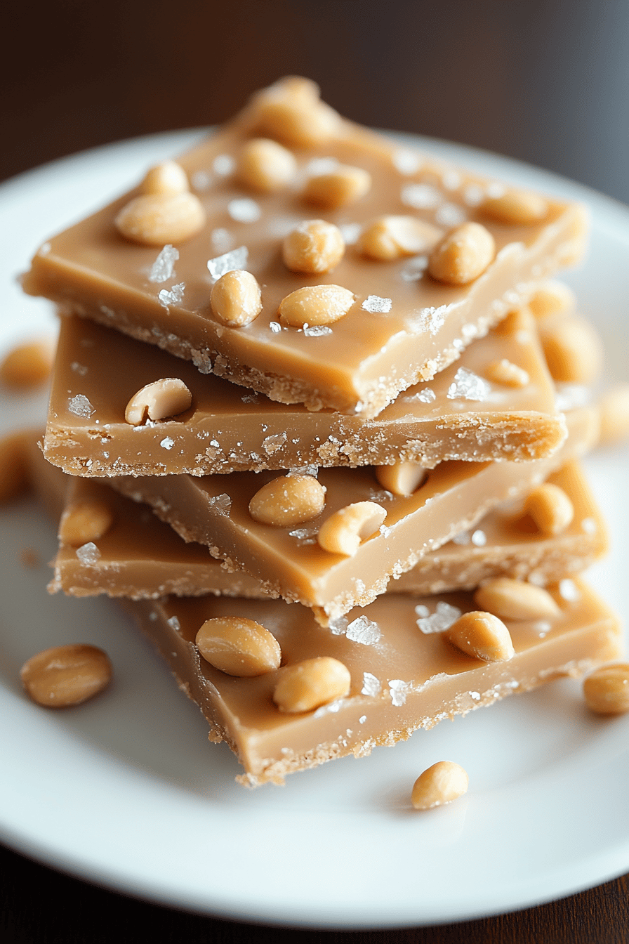 peanut brittle recipe final dish beautifully presented and ready to serve
