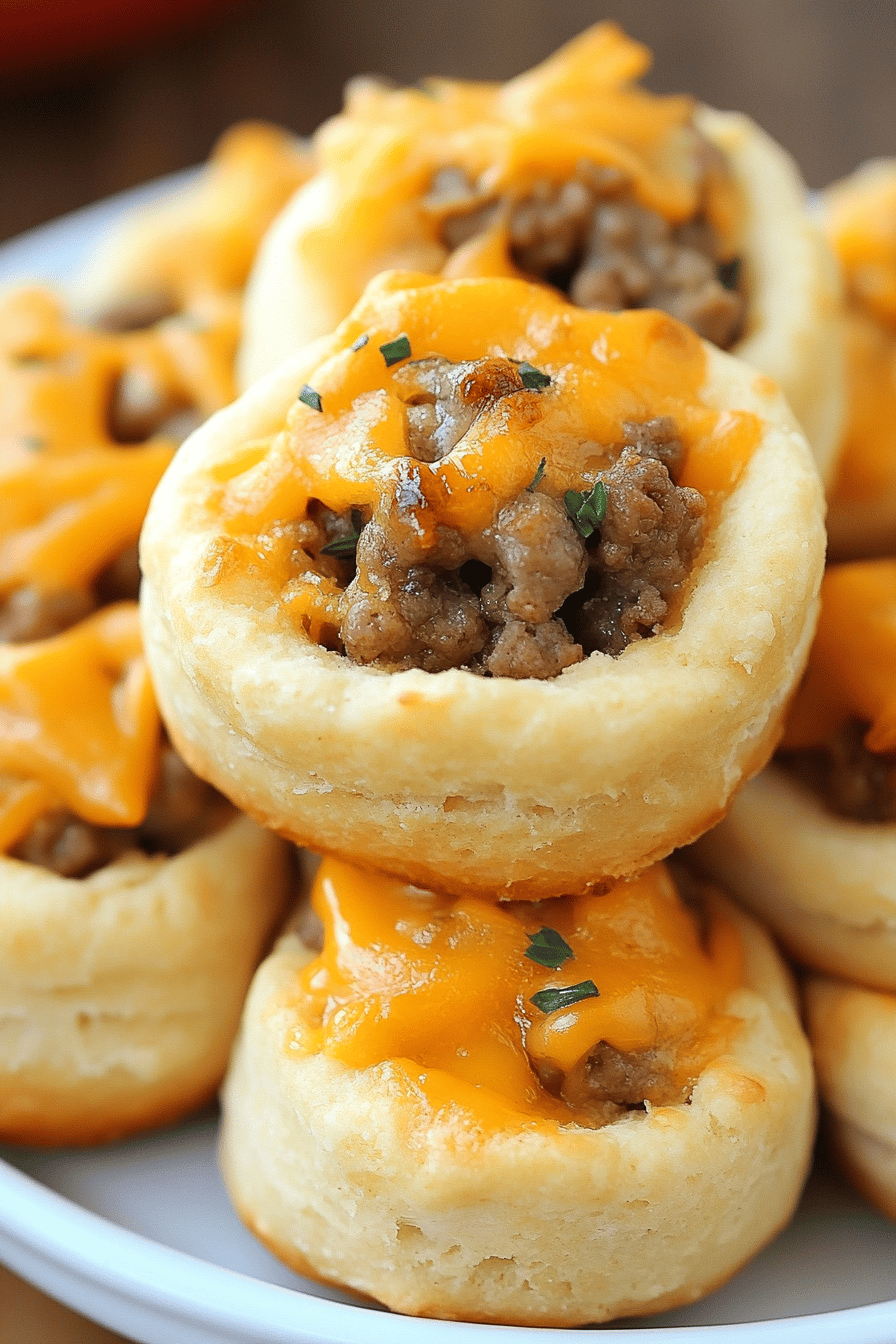 sausage cream cheese biscuits final dish beautifully presented and ready to serve