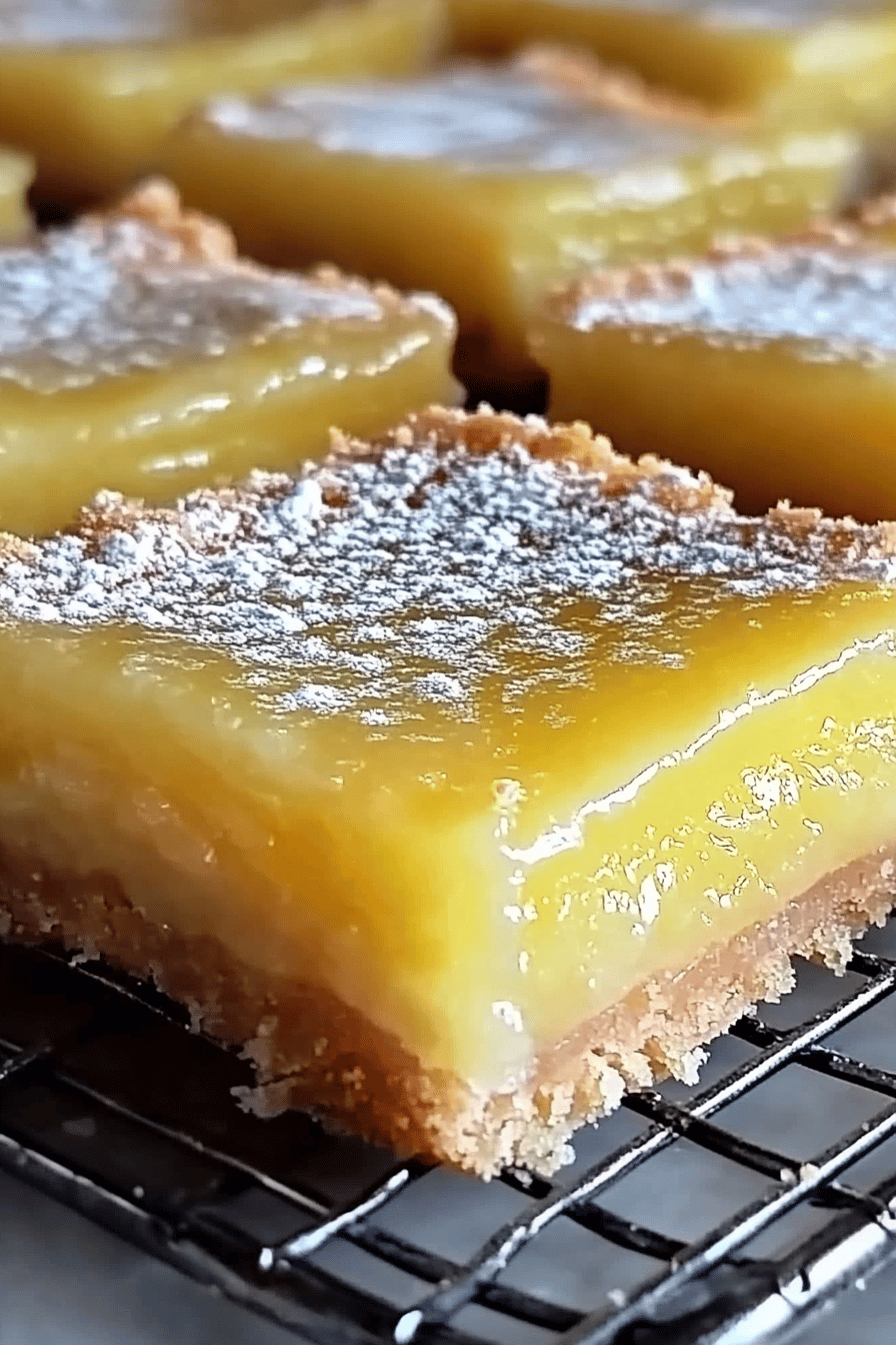 2-Ingredient Lemon Bars final dish beautifully presented and ready to serve