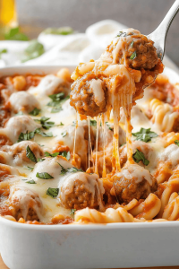7-Layer Meatball Casserole