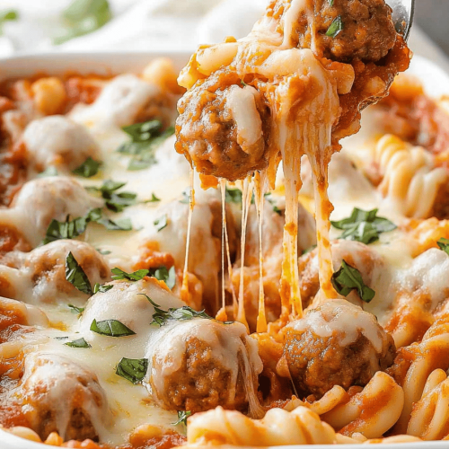 7-Layer Meatball Casserole