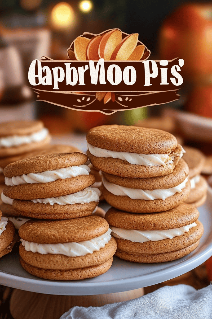 Apple Cider Whoopie Pies final dish beautifully presented and ready to serve