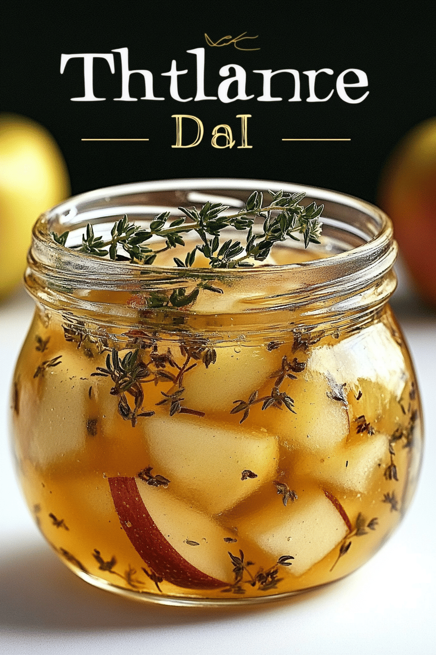 Apple Thyme Jam final dish beautifully presented and ready to serve