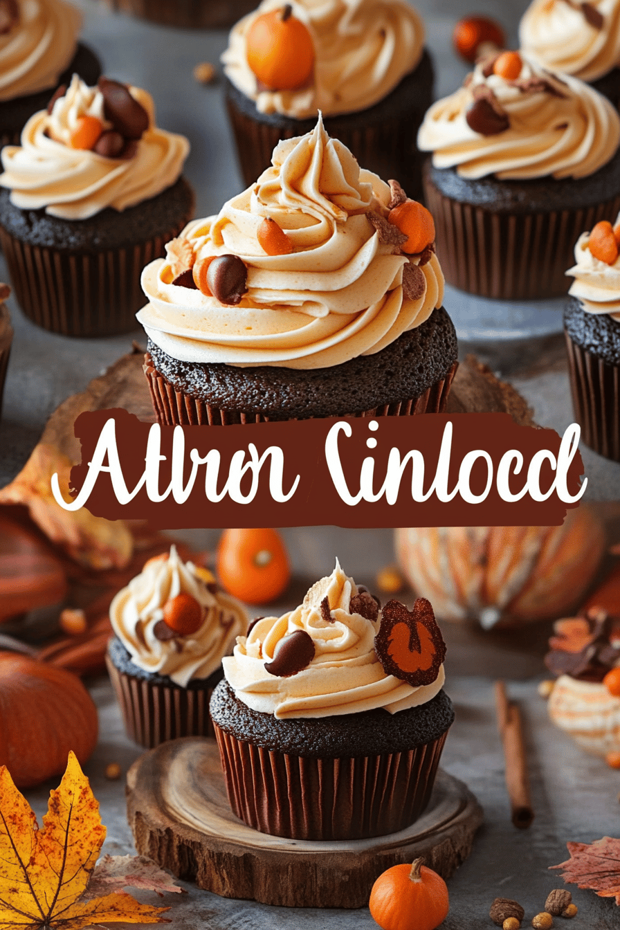 Autumn Cupcake Ideas final dish beautifully presented and ready to serve