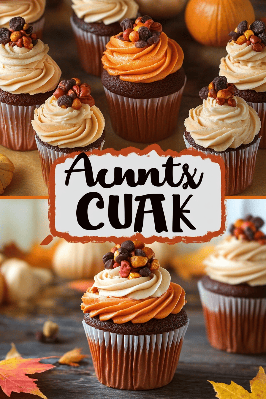 Autumn Cupcake Ideas ingredients organized and measured on kitchen counter