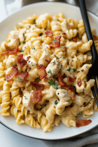 Bacon Ranch Chicken Pasta