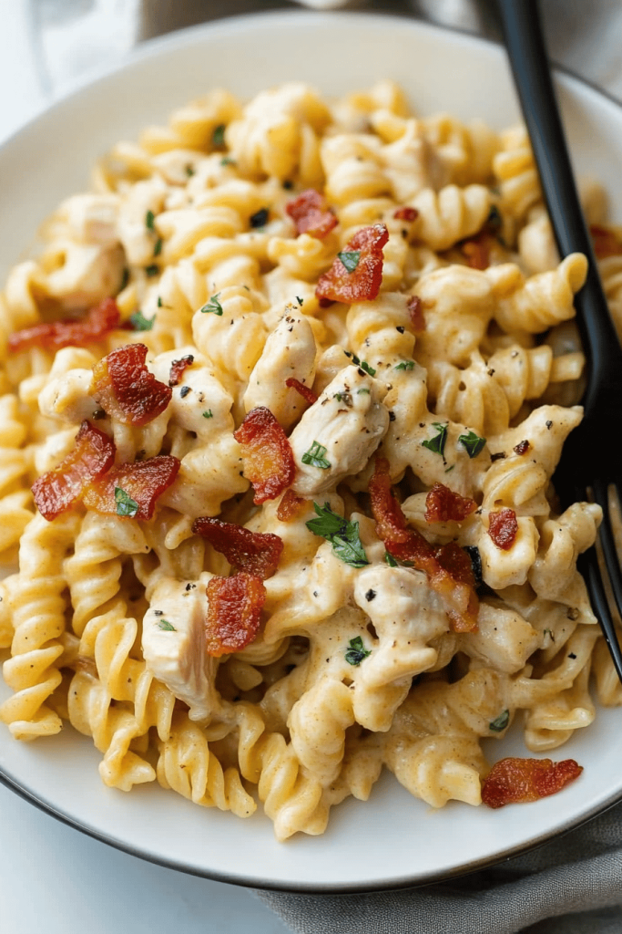 Bacon Ranch Chicken Pasta