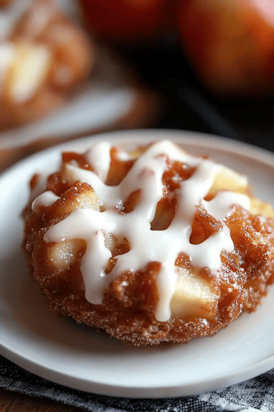 Baked Apple Fritters ingredients organized and measured on kitchen counter