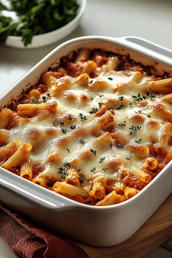 Baked Mostaccioli Tips