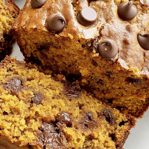 Banana Pumpkin Chocolate Chip Bread