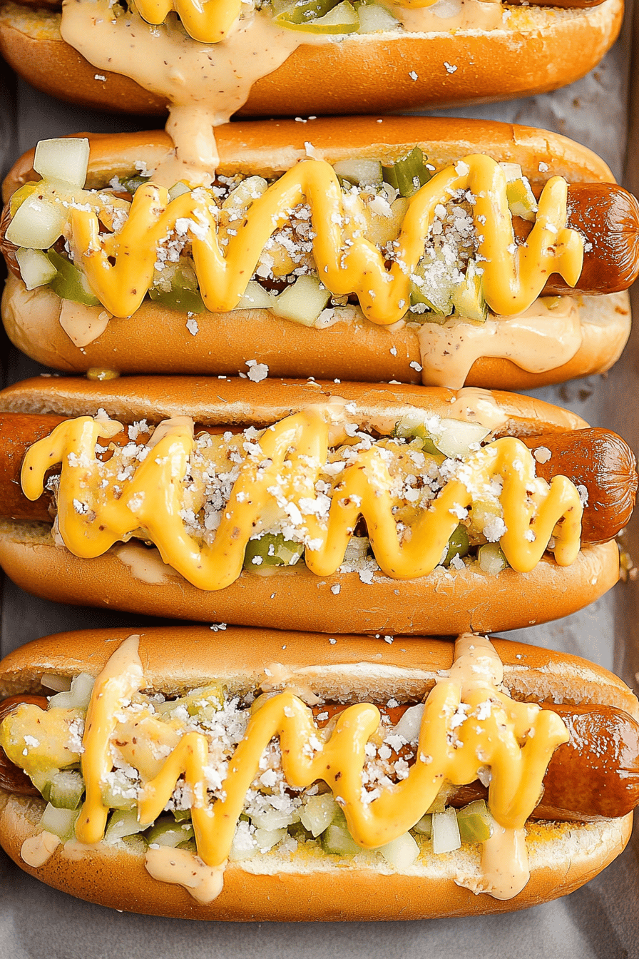 Big Mac Hot Dogs final dish beautifully presented and ready to serve