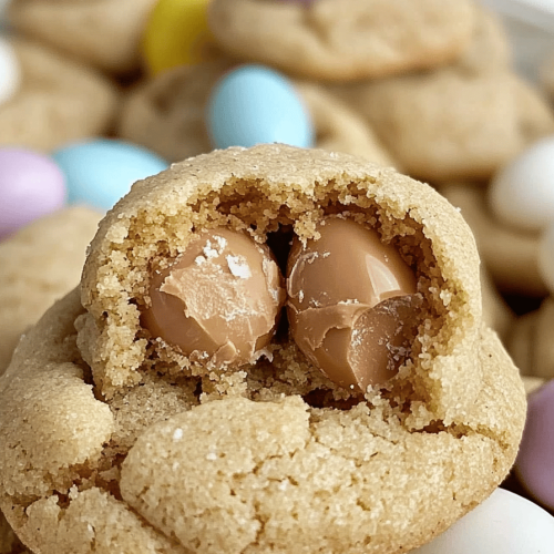 Cadbury Egg Kiss Cookies