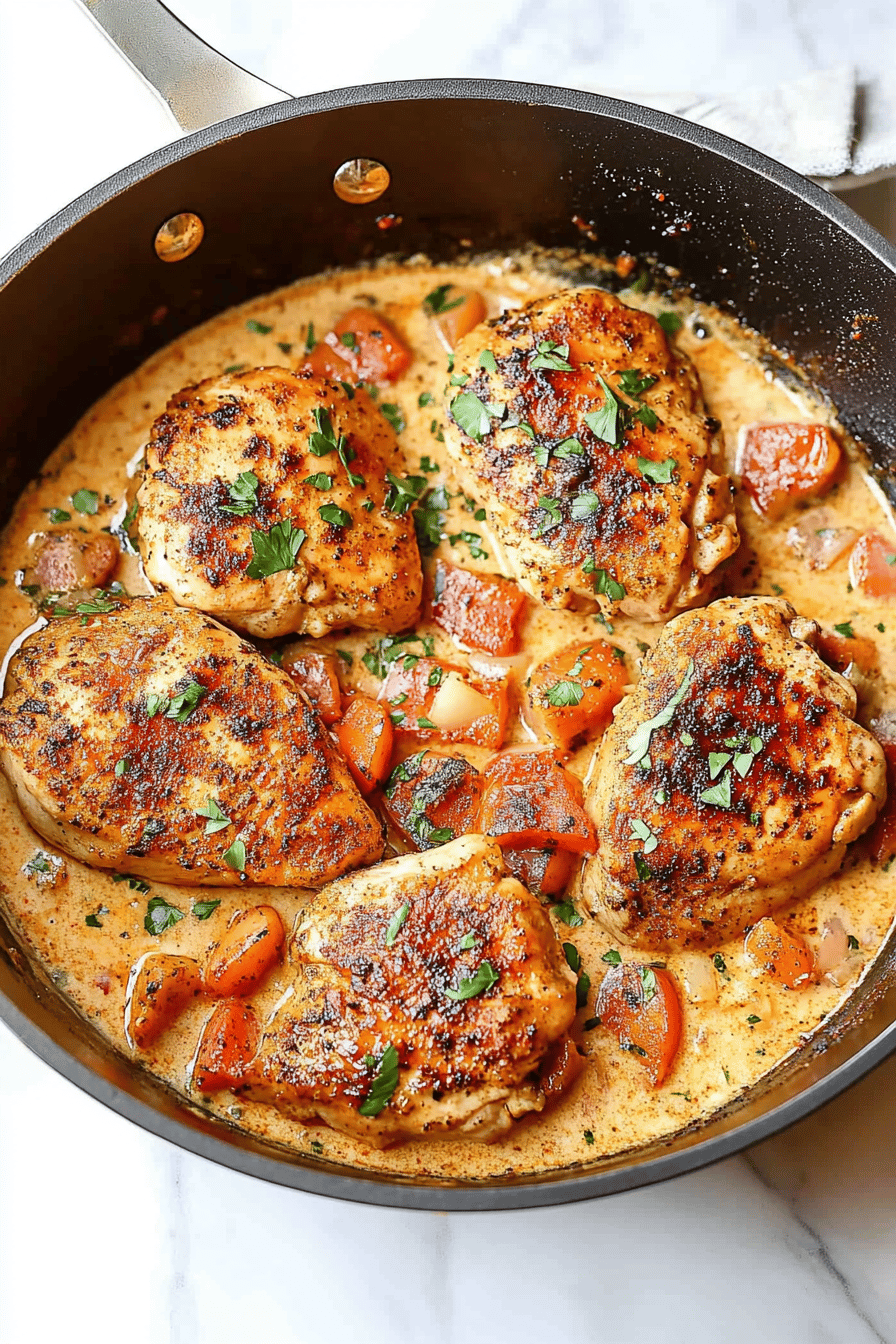 Cajun Chicken Recipe final dish beautifully presented and ready to serve