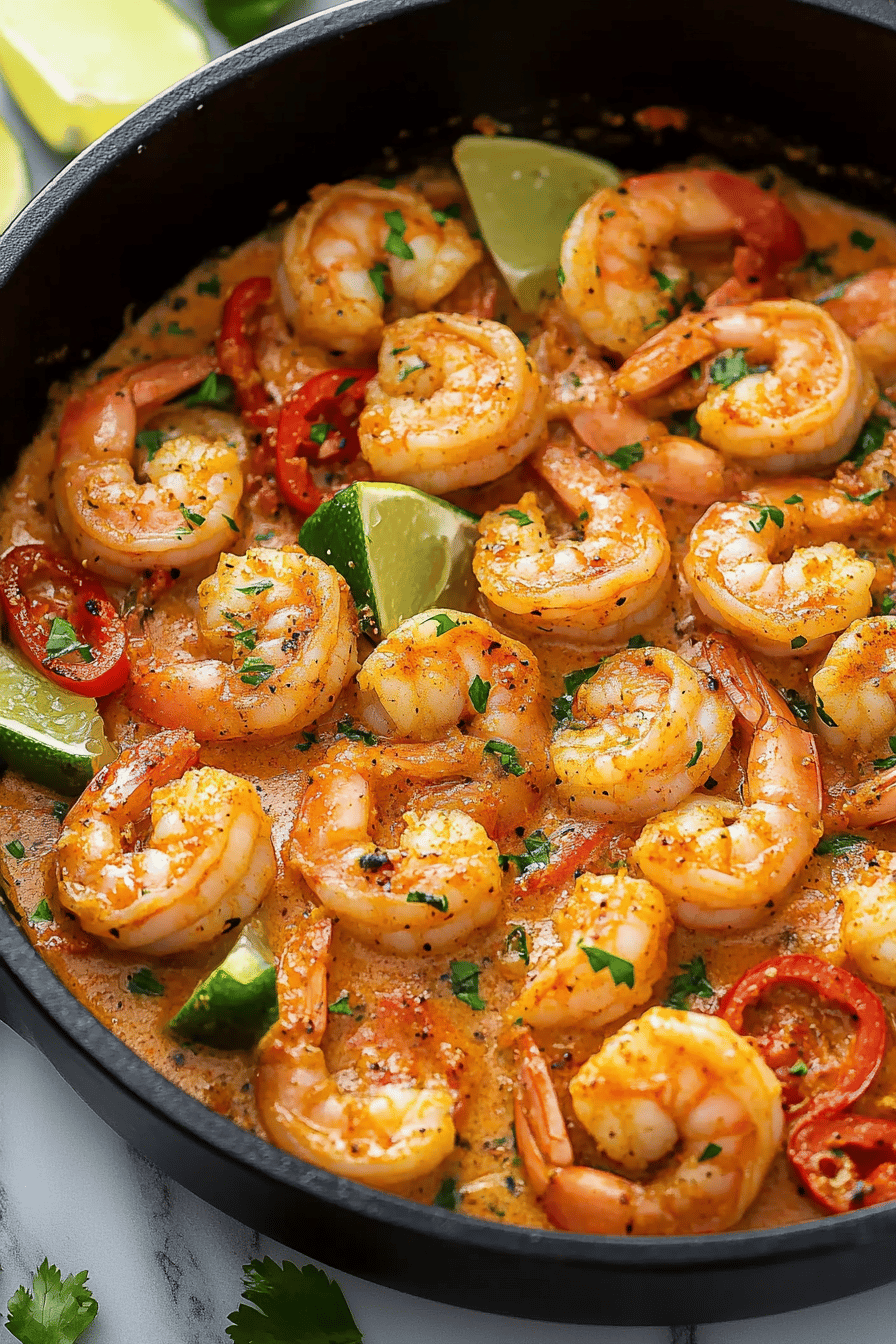 Cajun Shrimp Recipes slice on plate showing perfect texture and swirl pattern