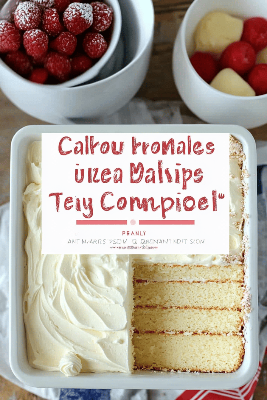 Cake Mix Hacks ingredients organized and measured on kitchen counter