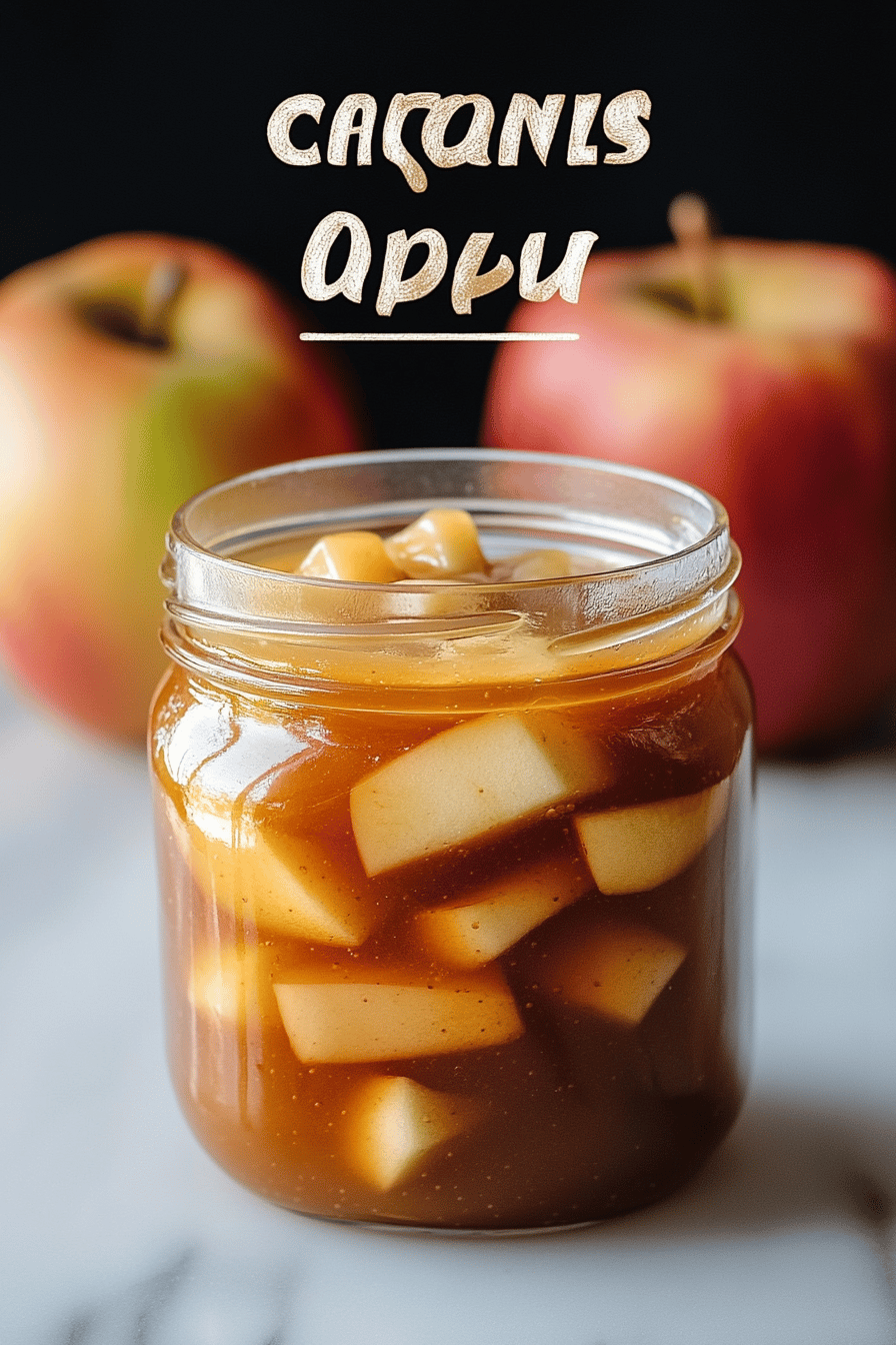 Caramel Apple Jam Recipe final dish beautifully presented and ready to serve