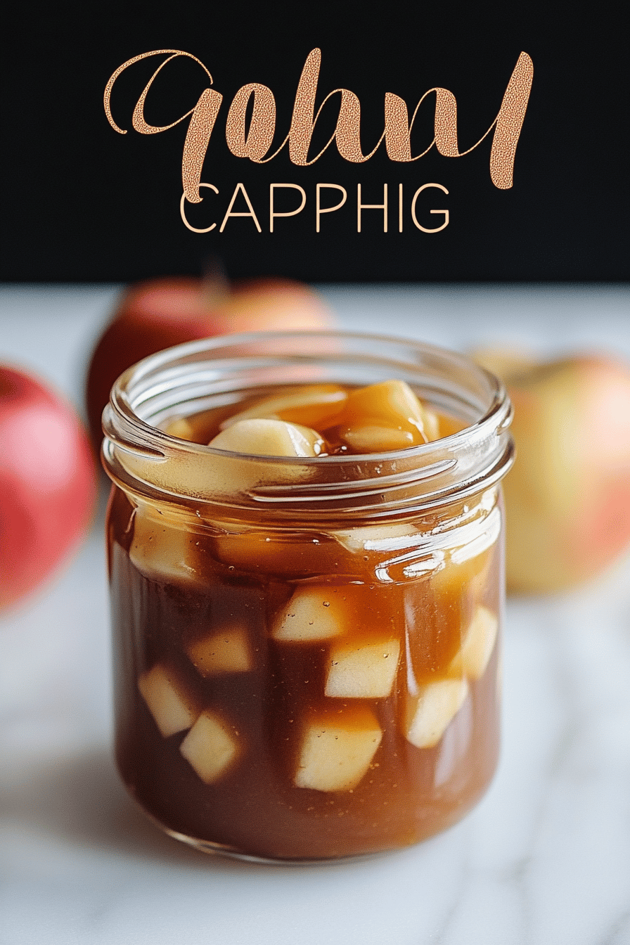 Caramel Apple Jam Recipe ingredients organized and measured on kitchen counter