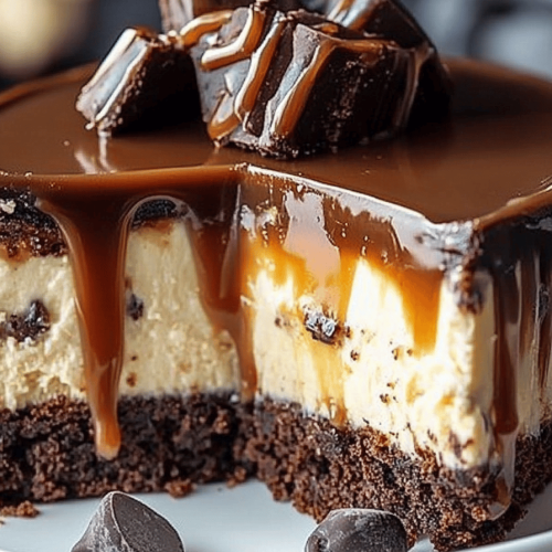 Caramel Brownie Cheesecake