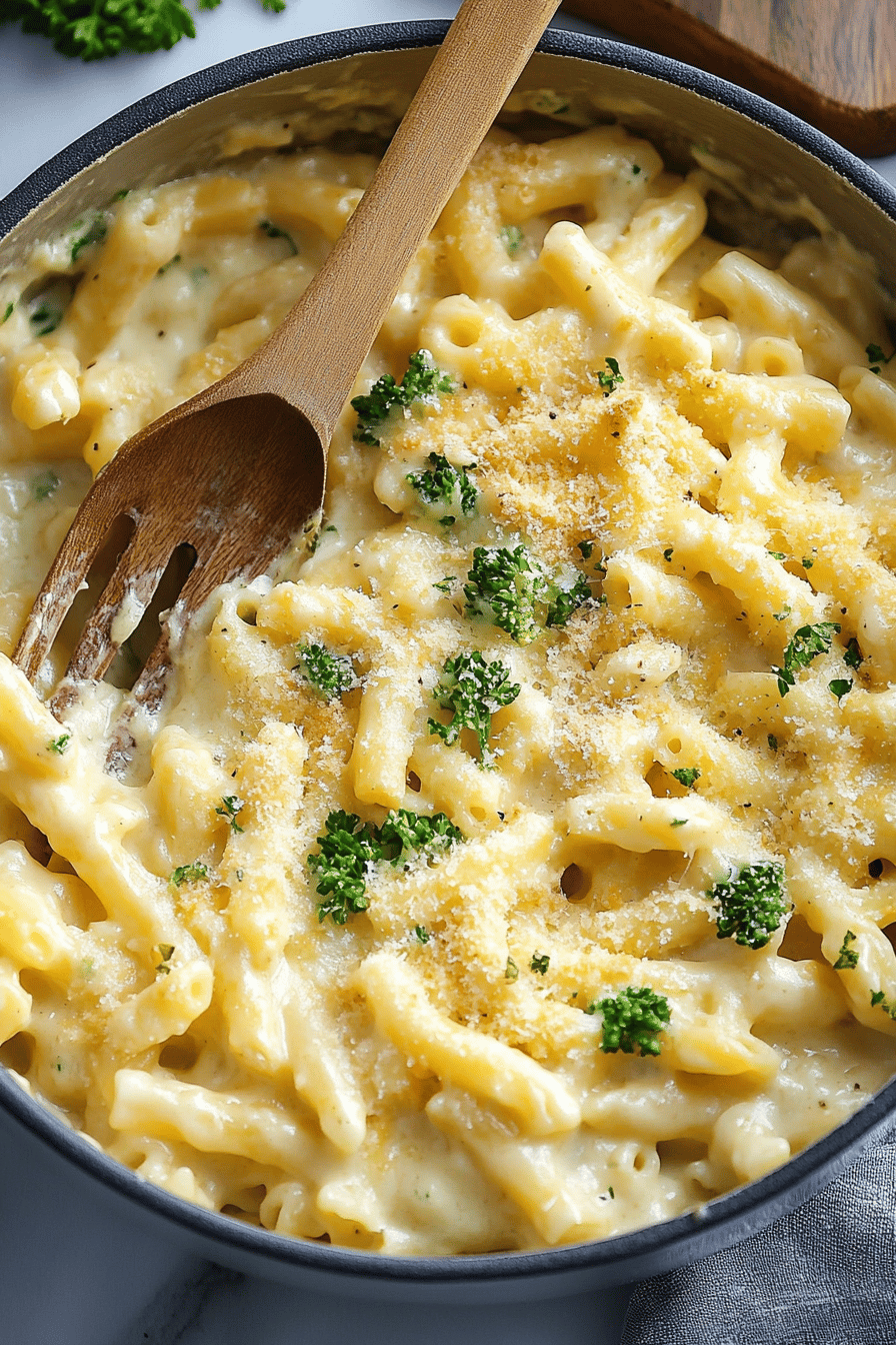 Cheese Pasta Recipe final dish beautifully presented and ready to serve