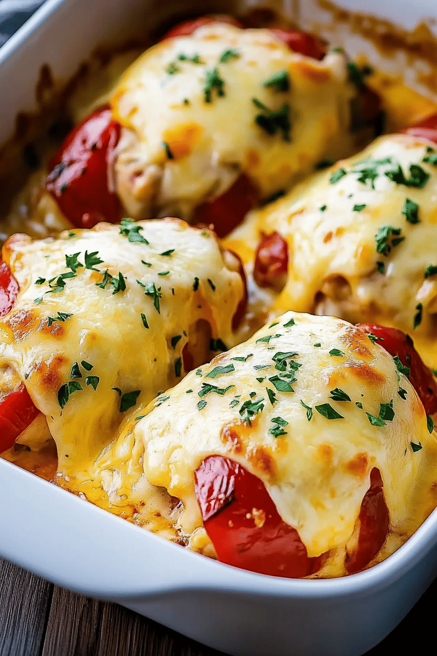Cheesy Baked Chicken slice on plate showing perfect texture and swirl pattern