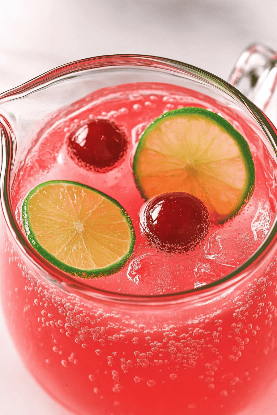 Cherry Limeade Recipe final dish beautifully presented and ready to serve