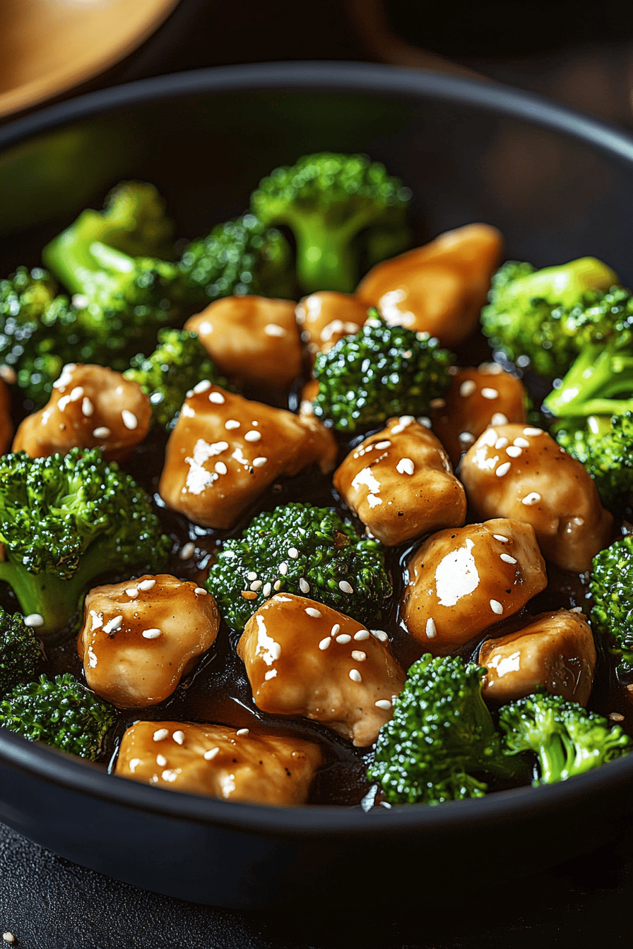 Chicken Broccoli Stir-Fry Tips ingredients organized and measured on kitchen counter
