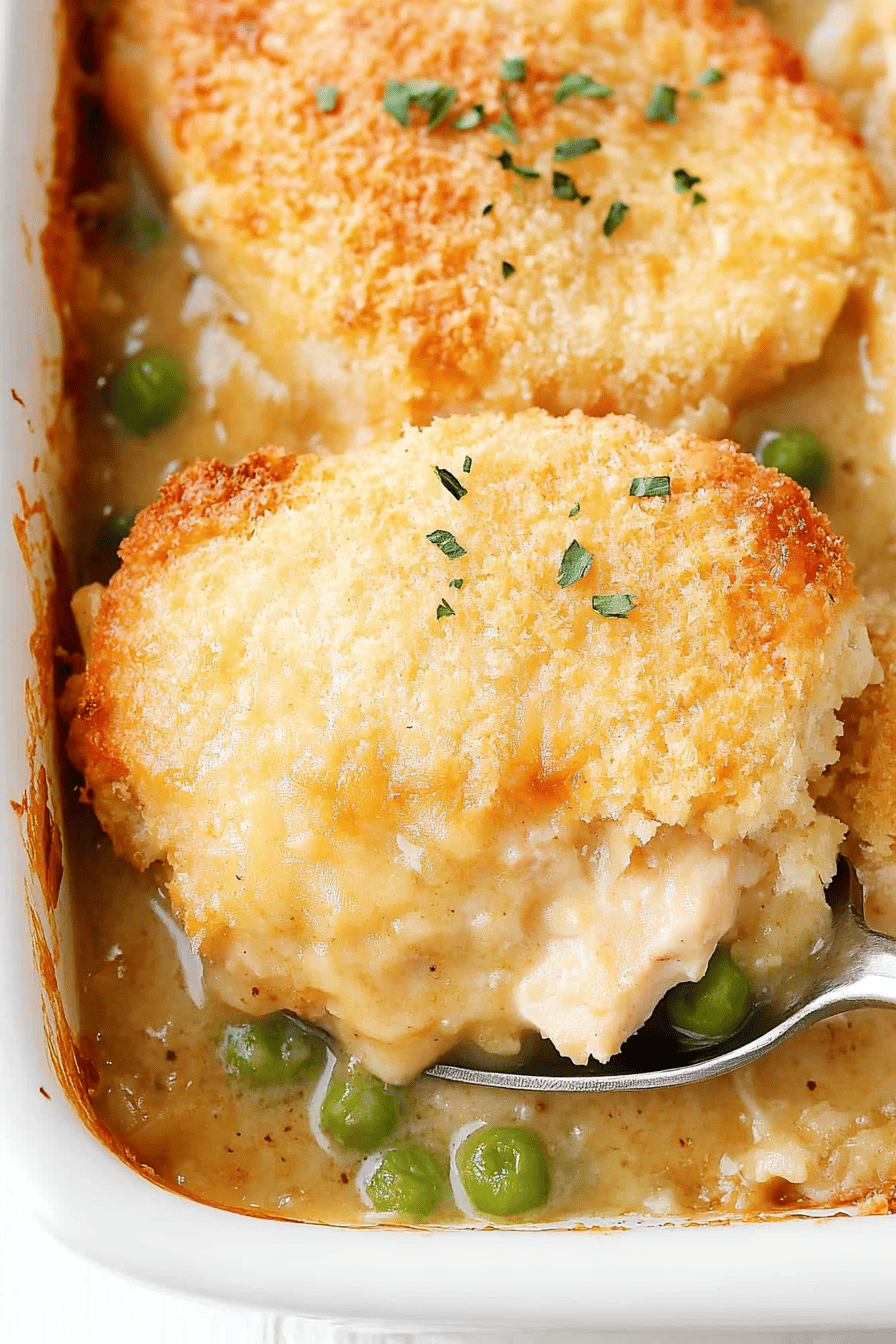 Chicken Cobbler Recipe slice on plate showing perfect texture and swirl pattern