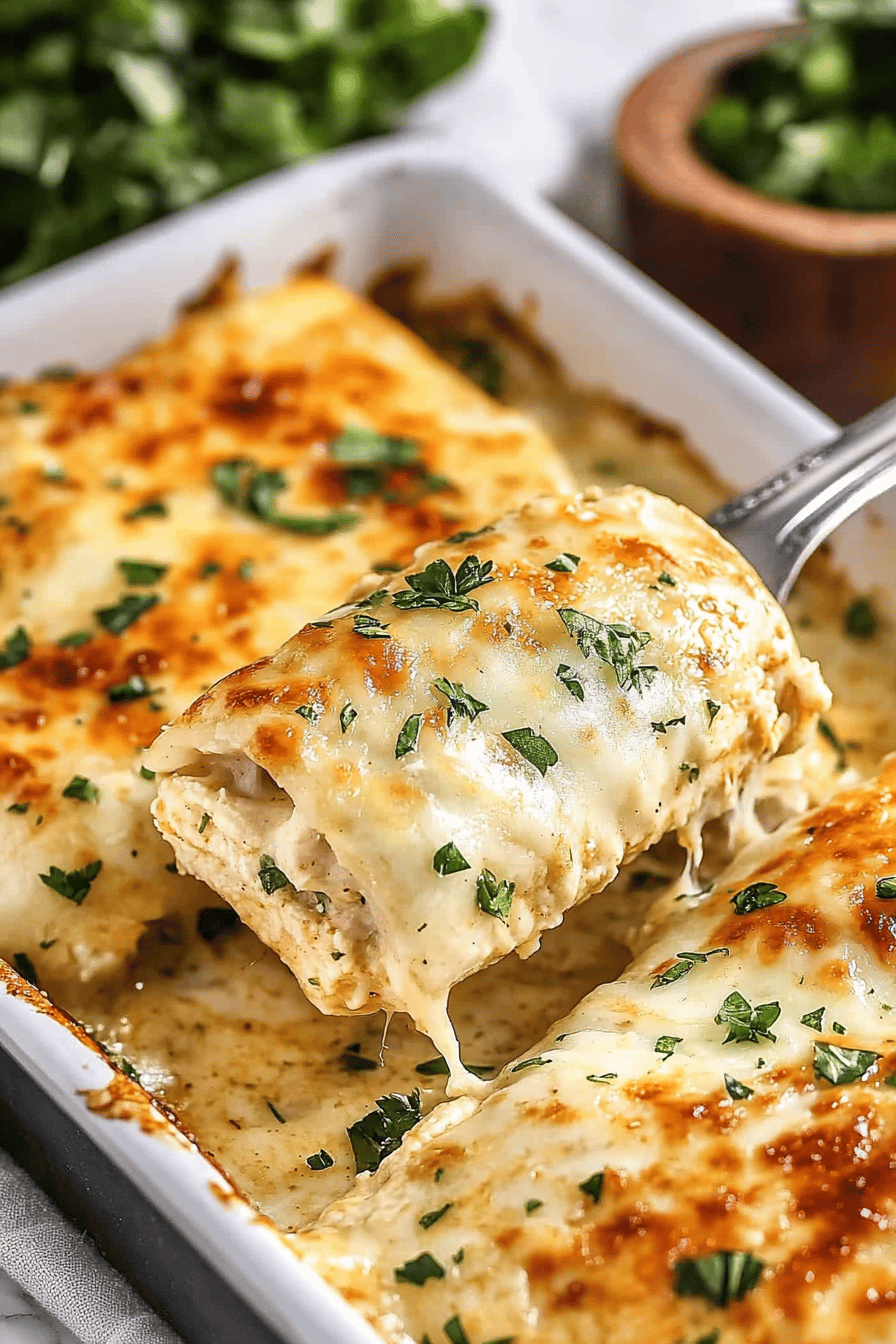 Chicken Enchiladas Recipe slice on plate showing perfect texture and swirl pattern