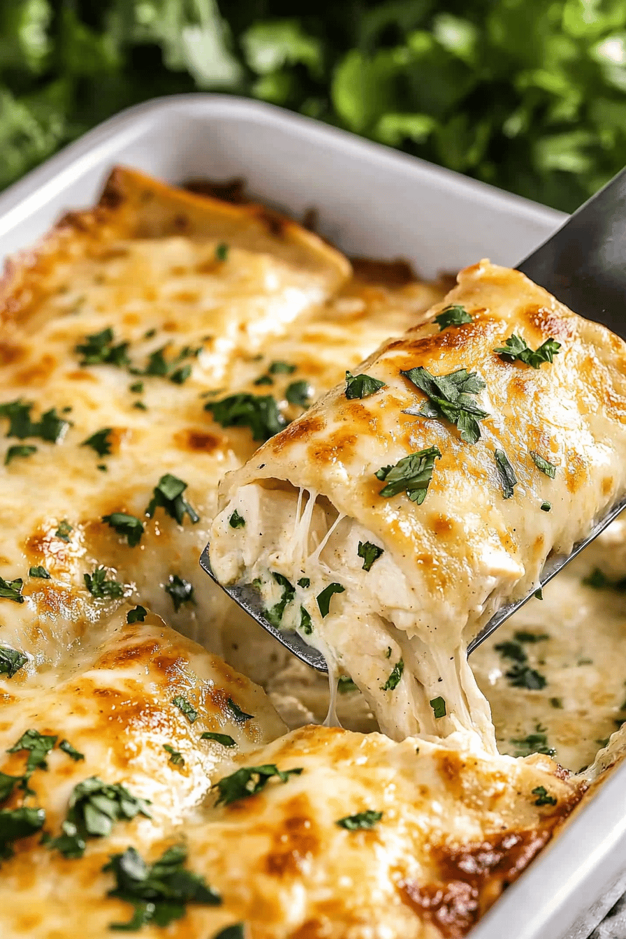 Chicken Enchiladas Recipe final dish beautifully presented and ready to serve