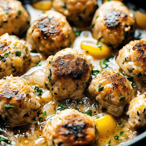 Chicken Piccata Meatballs