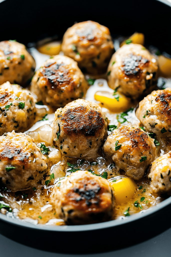 Chicken Piccata Meatballs
