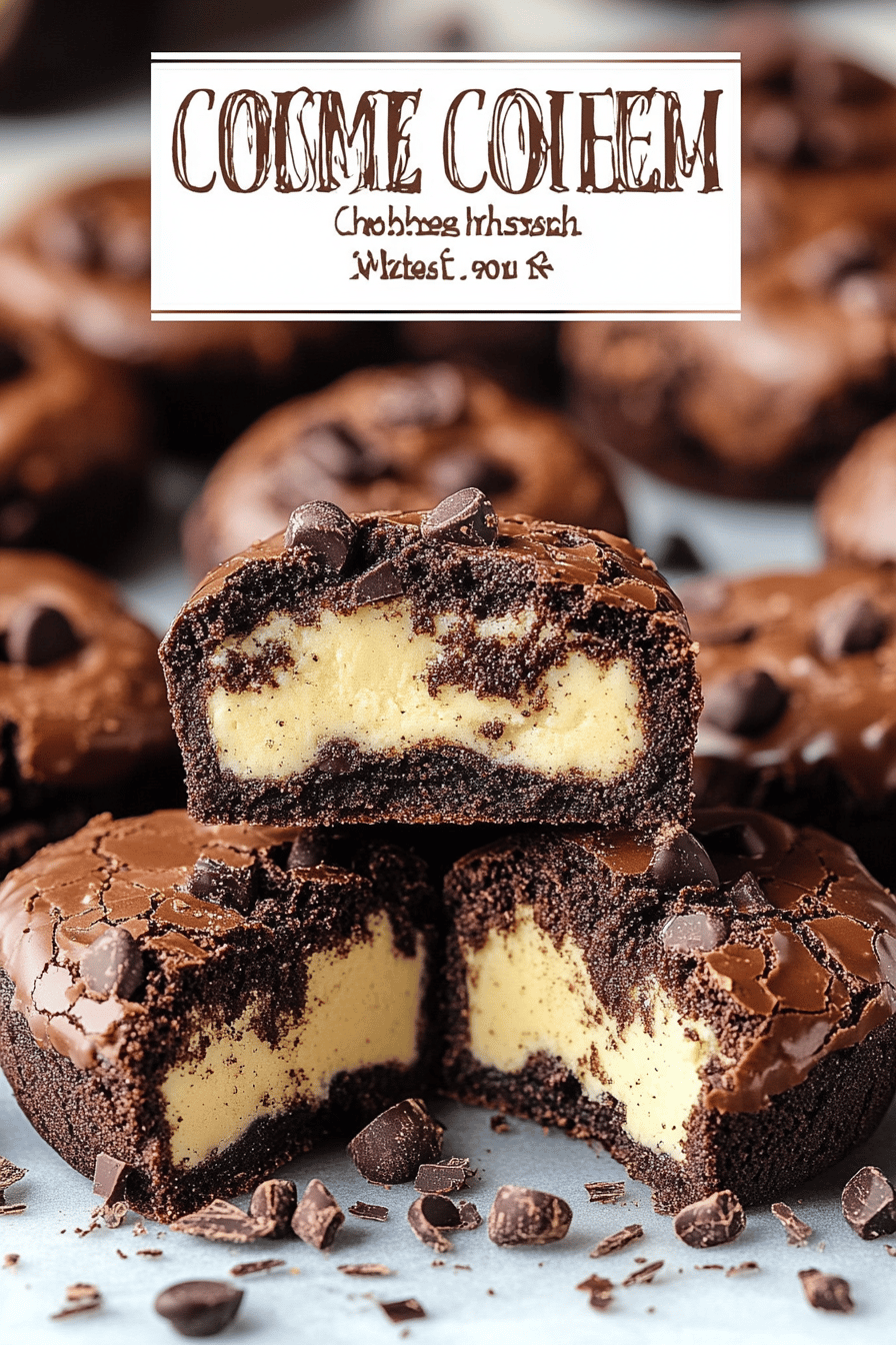Choco Cheesecake Cookie Bites final dish beautifully presented and ready to serve