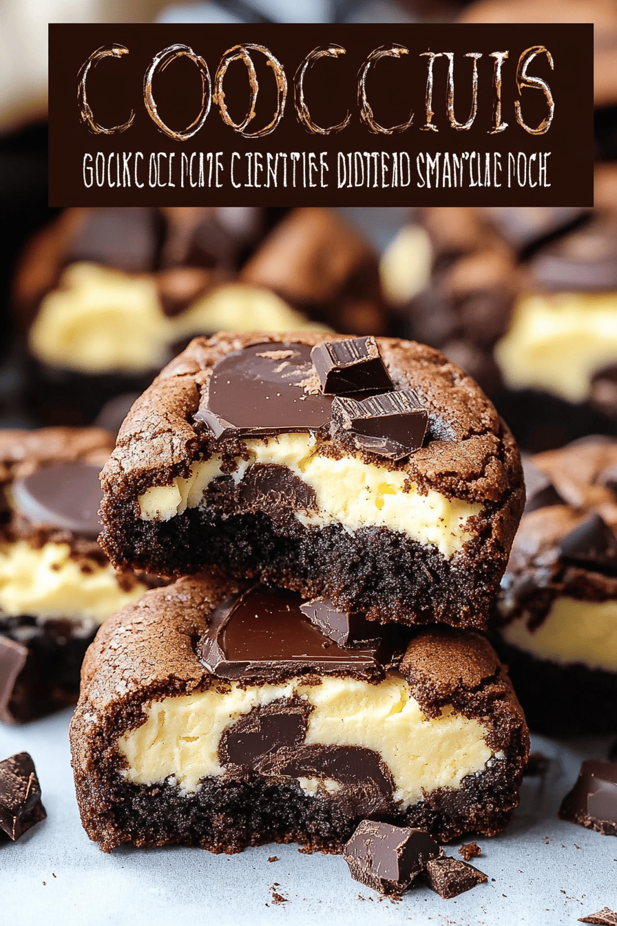 Choco Cheesecake Cookie Bites slice on plate showing perfect texture and swirl pattern