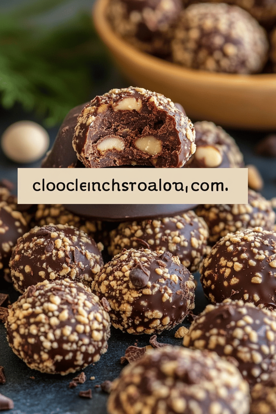 Chocolate Ball Cookies final dish beautifully presented and ready to serve