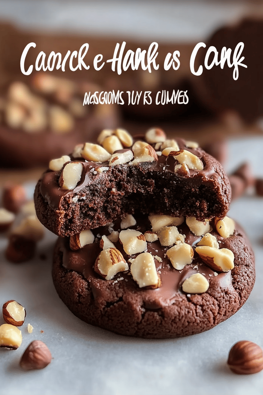 Chocolate Hazelnut Cookies ingredients organized and measured on kitchen counter