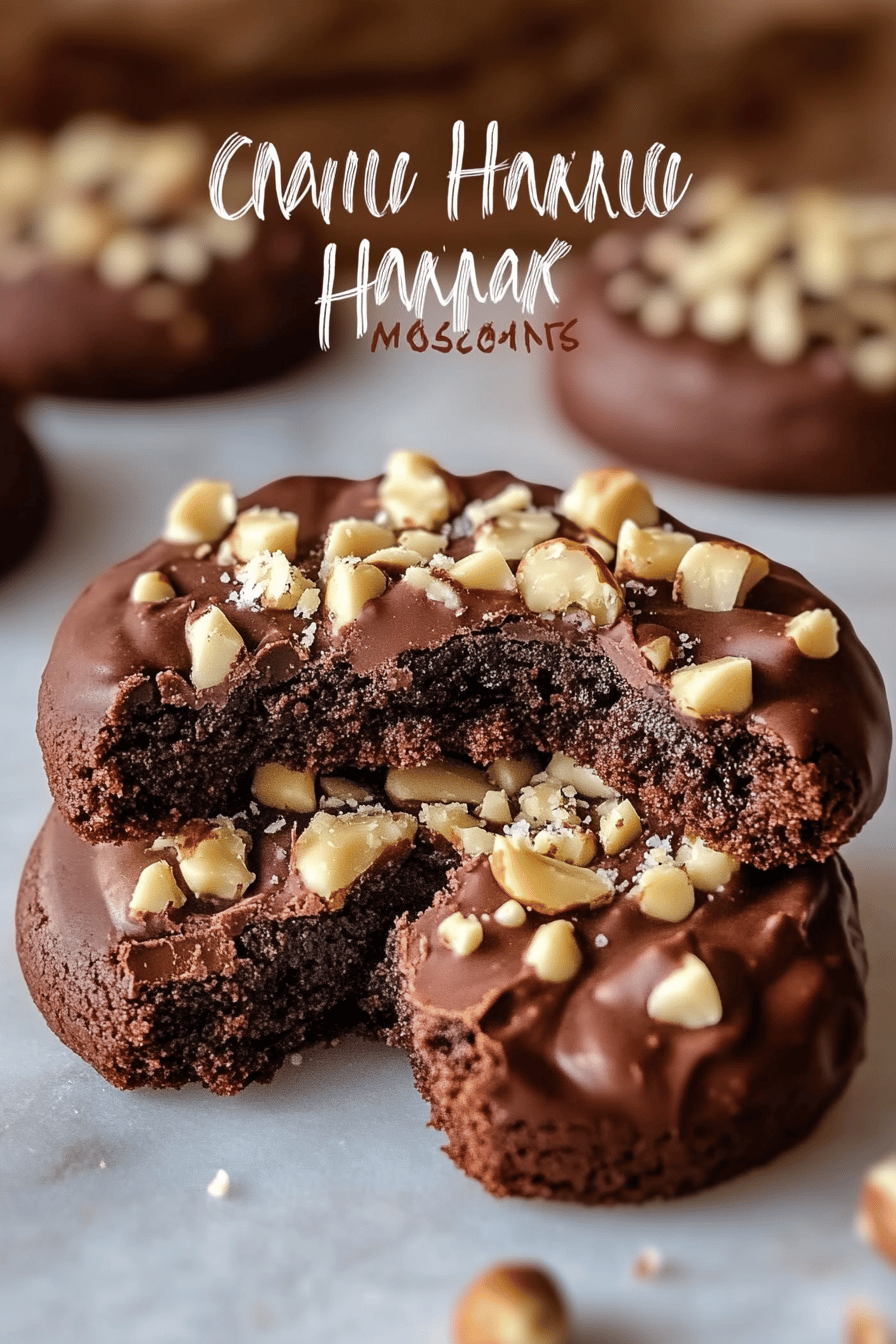 Chocolate Hazelnut Cookies final dish beautifully presented and ready to serve
