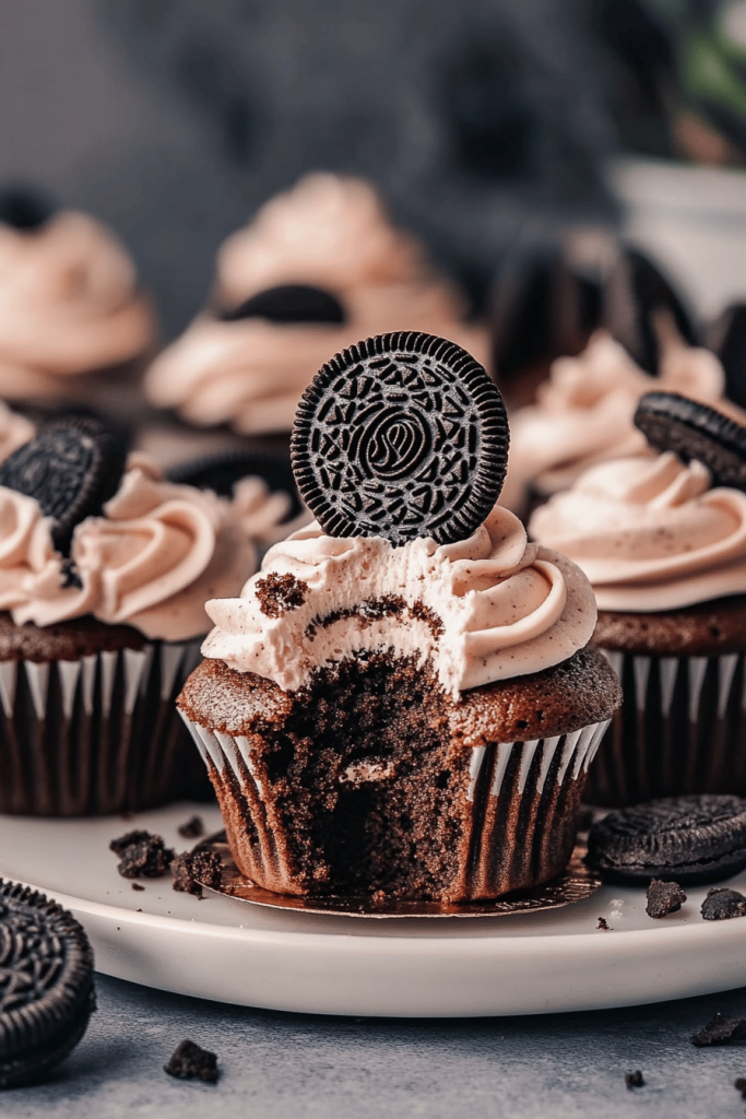 Chocolate Oreo Cupcakes