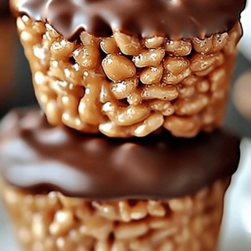 Chocolate Peanut Butter Rice Krispie Cups