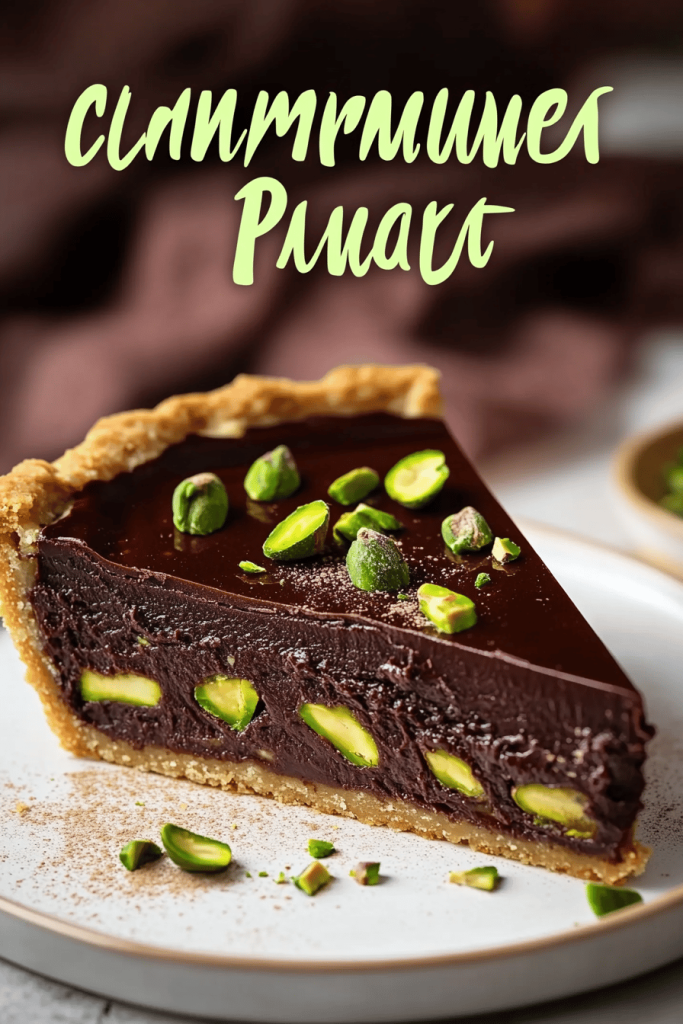 Chocolate Pistachio Tart
