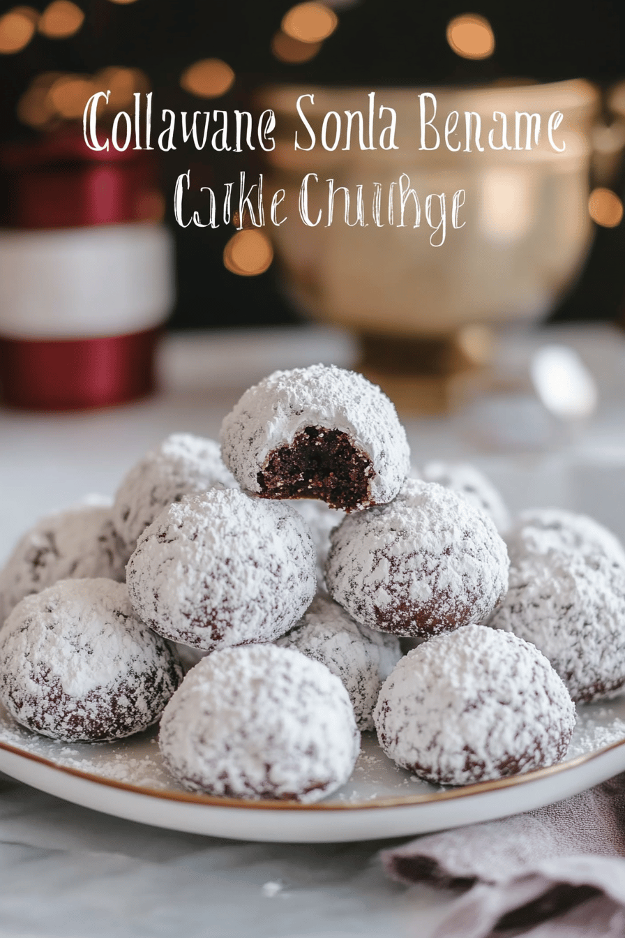Chocolate Snowball Cookies Recipe final dish beautifully presented and ready to serve