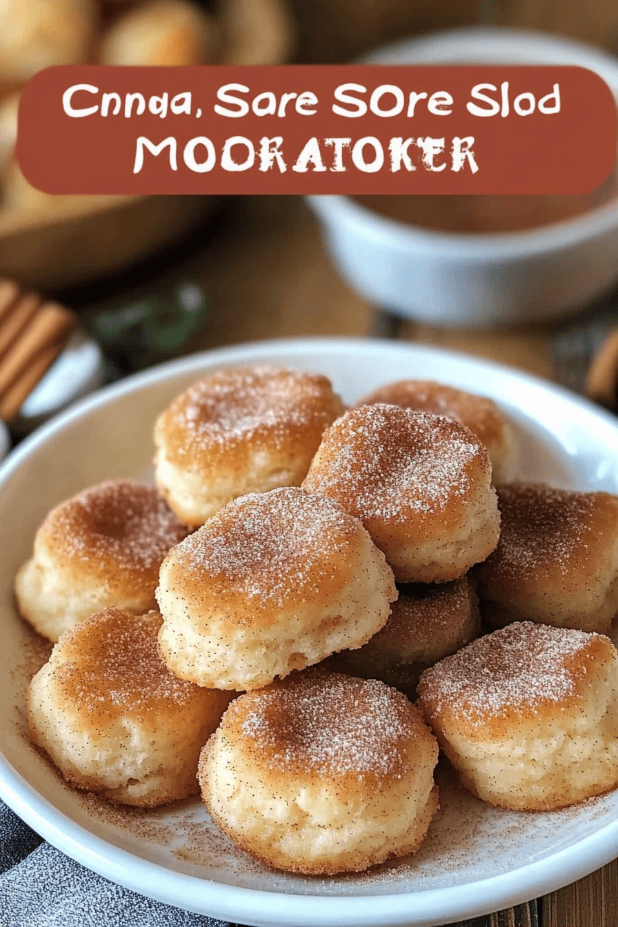 Cinnamon Sugar Biscuit Bites final dish beautifully presented and ready to serve