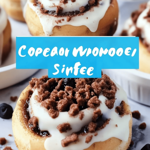 Cookie Monster Cinnamon Rolls