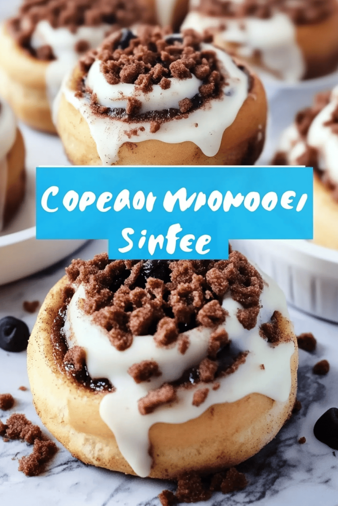 Cookie Monster Cinnamon Rolls
