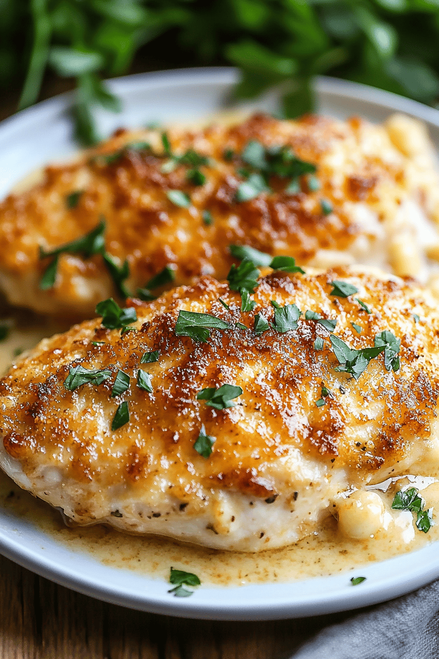 Copycat Longhorn Parmesan Crusted Chicken final dish beautifully presented and ready to serve