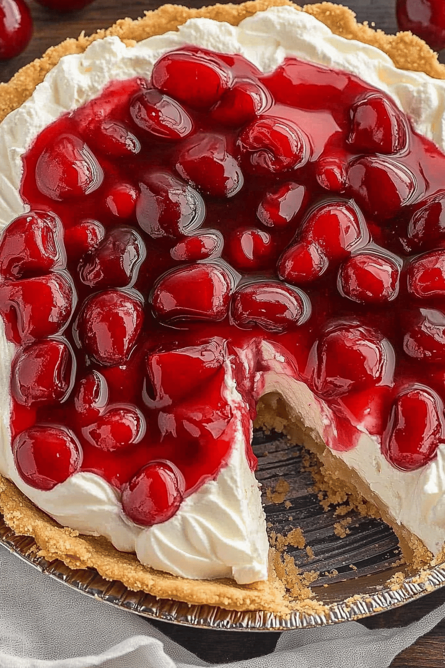 Cream Cheese Cherry Pie ingredients organized and measured on kitchen counter