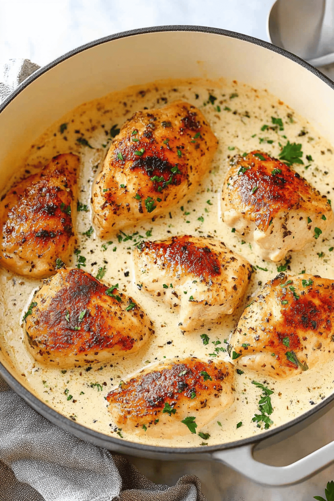 Creamy Garlic Chicken Recipe