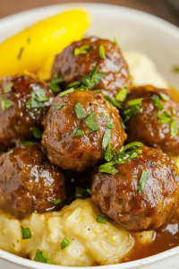Crockpot Mississippi Meatballs